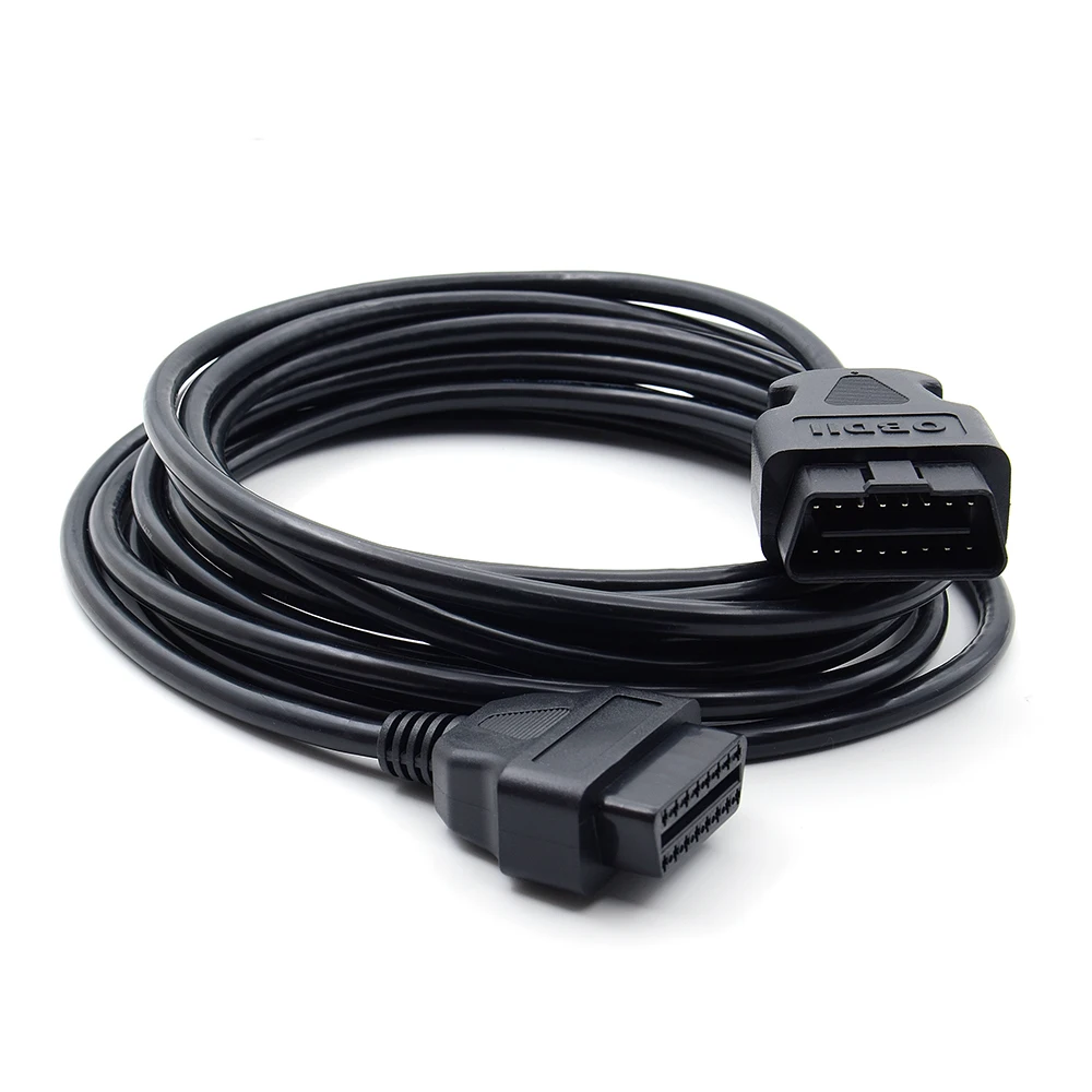 5 м 16 контактов OBD 2 II Elm327 Удлинительный кабель штекер-гнездо ODB2 EML 327 адаптер