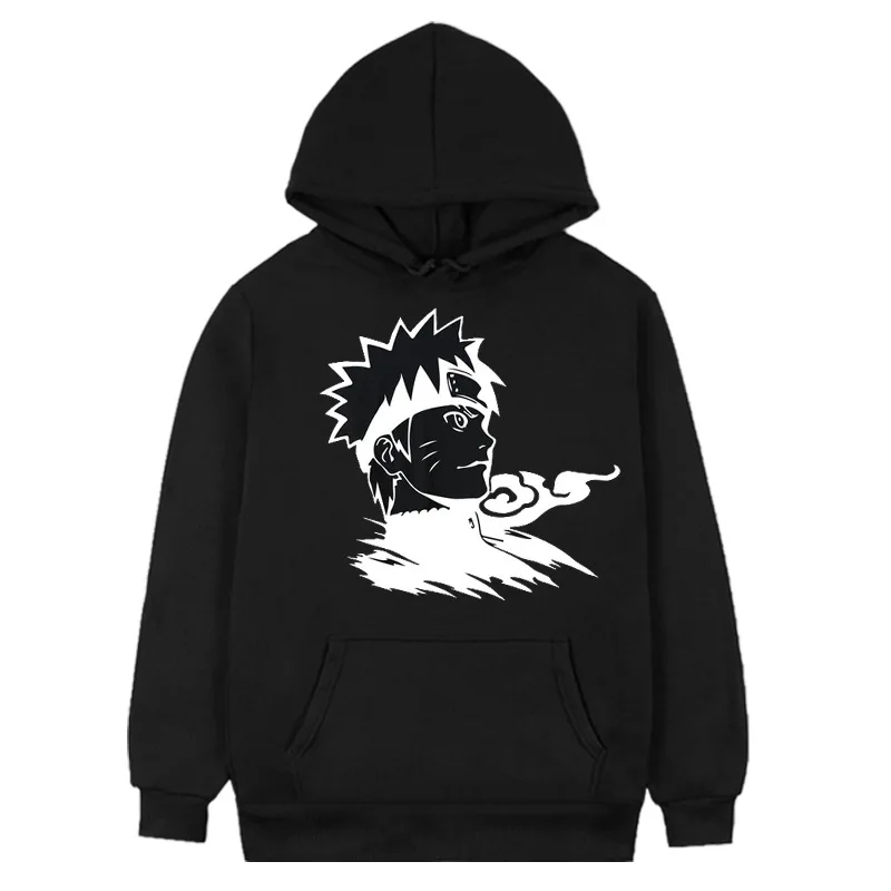 

Men's Hoodie Anime Naruto Line Harajuku Style Long Sleeve Sweatshirt Women Clothes Anime Hoodie Kawaii Clothing Aesthetic