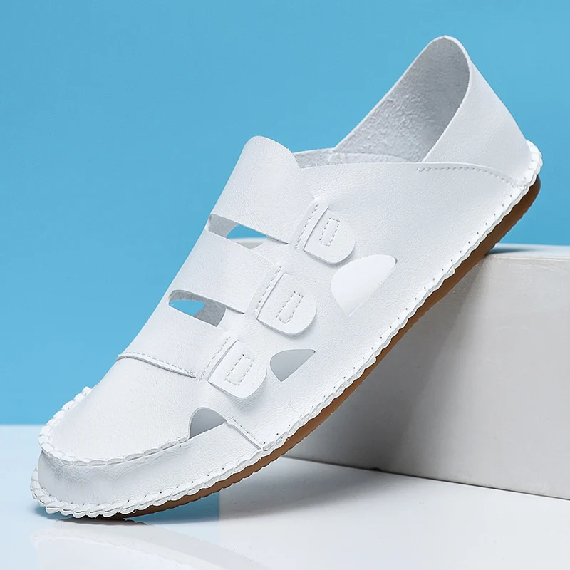 

Fashion and Comfortable Wear-resistant Home Mens Shoes Summer New Men Sandals Thick-soled Outdoor Beach Non-slip Outsole Sandals