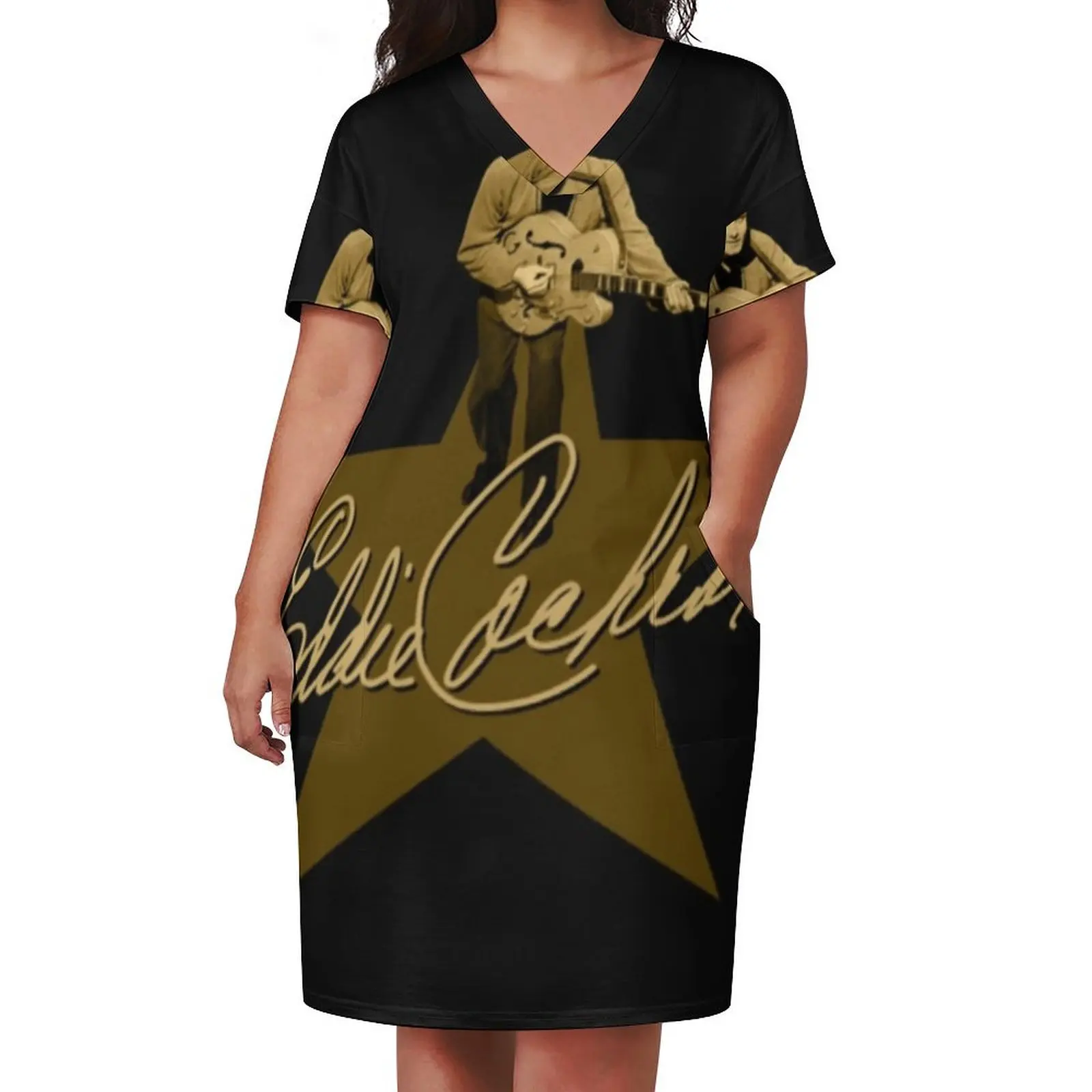 Женское платье Eddie Cochran свободного кроя из полиэстера