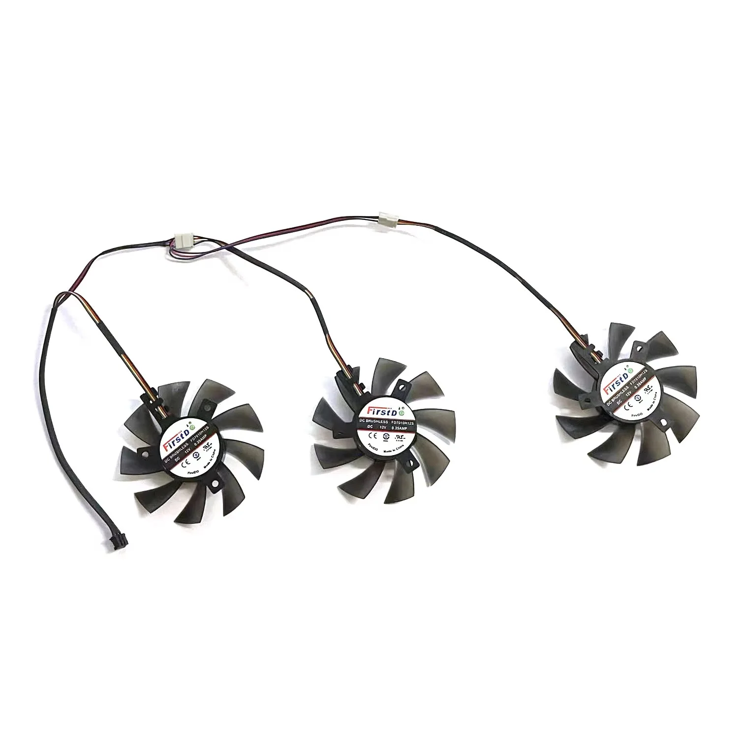 DIY 75MM FD8015H12S FD7010H12S 12V 0.32A замена для вентилятора охлаждения видеокарты AMD XFX RX Radeon VII. (art.: 3920dd2250323) - 3920dd2250323