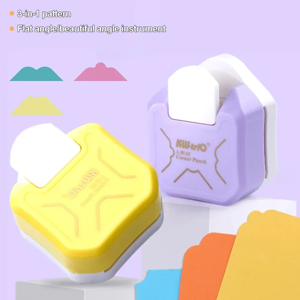 3 в 1 многоугольные устройства для тиснения краев и бумаги R4/R7/R10 мм
