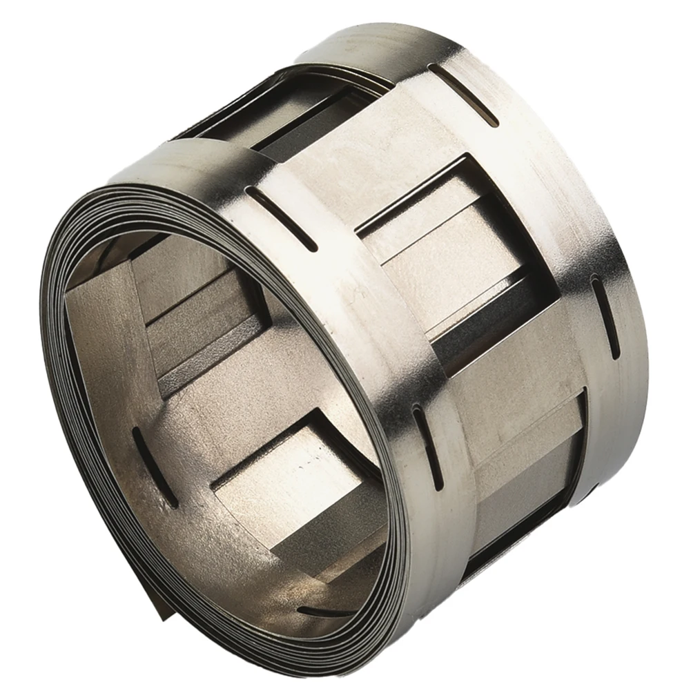

Easy to Use Nickel Plated Steel Strip Tape Holder for 21700 Lithium Battery 5M Roll with 2P No Piercing of Battery Film
