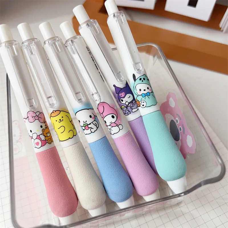 

Стилус унисекс Sanrio Kawaii почтовый, 6 шт., стилус HelloKitty MyMelody, студенческие канцелярские товары, мультяшное письмо, экзамен, подпись, авторучка, офисные принадлежности