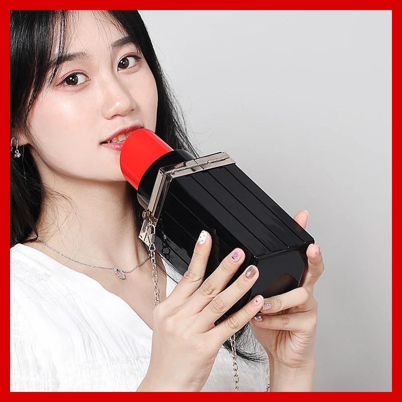 

Fashion Lipstick Women's Bags New Evening Bags Rhinestone Clutches Party Bags Evening Bags Cosmetic Bags