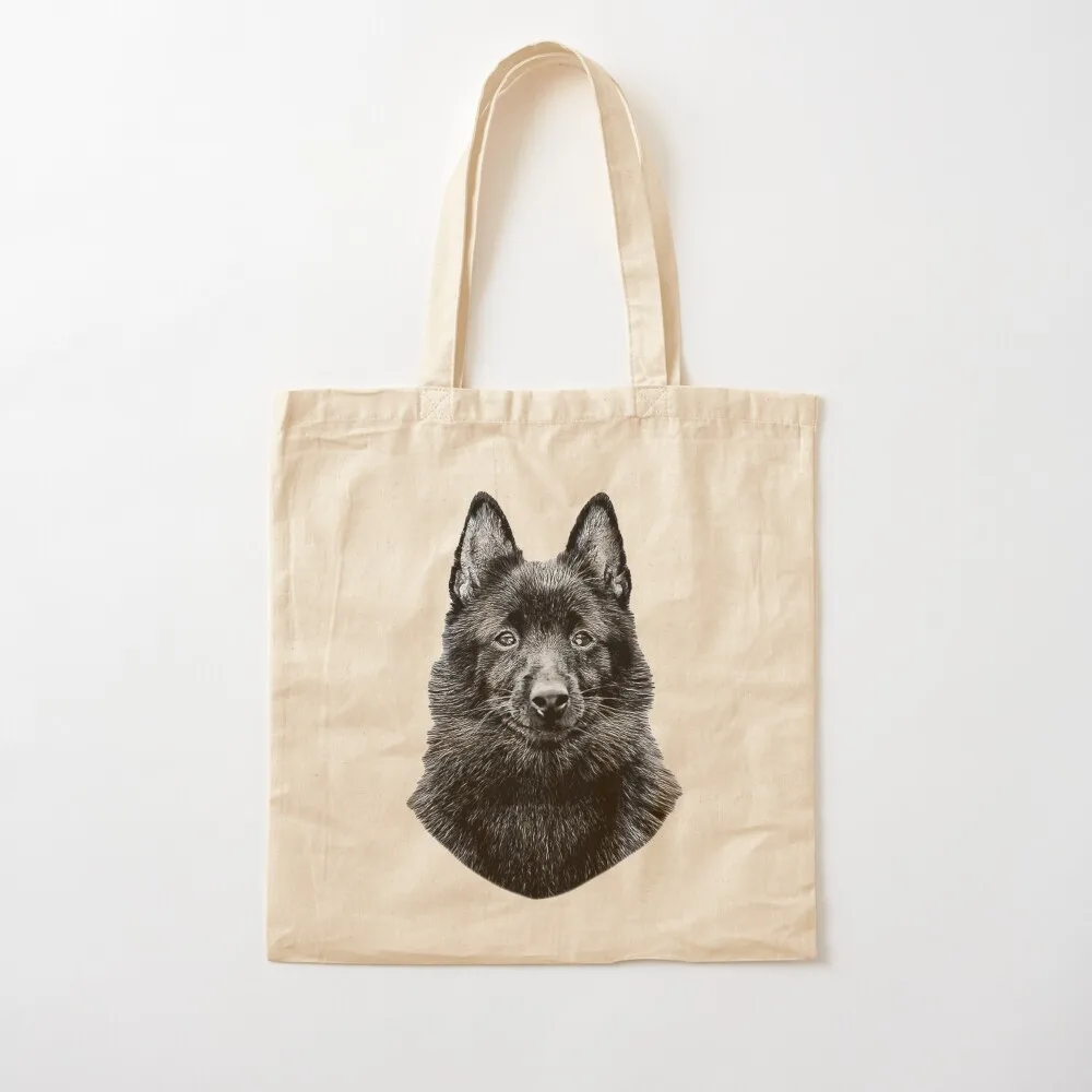 Фото Сумка-шоппер Schipperke Cute Black Dog с логотипом, женская сумка для пляжа №2
