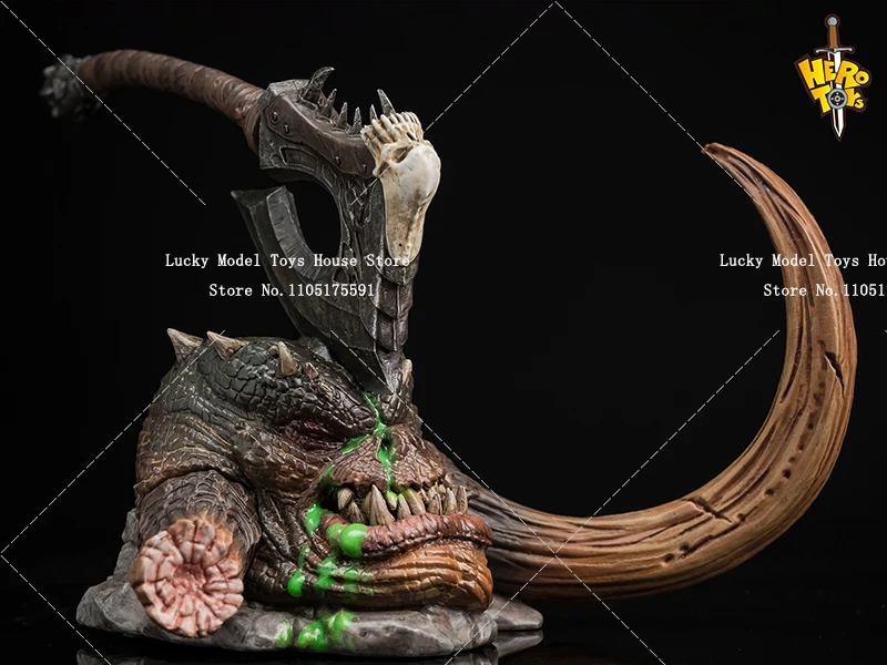 Фото Hero Toys Tribal Fighter 1/10 Black Skin Orc Warrior Chief Фигурка Нежная платформа Голова Комплект Орнамент 7-дюймовая модель солдата №3