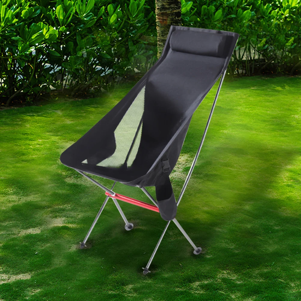 

Foldable Leisure Chair Universal Portable Fishing Chaise Lightweight Comfortable Wear-resistant for Garden Patio Lawn Relaxing