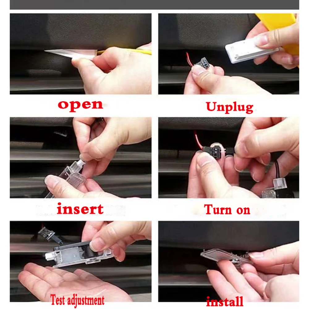 Светодиодные лампы для дверей автомобиля Mini Cooper R55 R56 R50 R53 R58 R60 F55 F56 2 шт. |