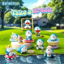 도라에몽 애니메이션 Take A Break 시리즈 블라인드 박스, 귀여운 트렌드 장난감, 피규어 공부 장식품, 어린이 장난감, 생일 선물