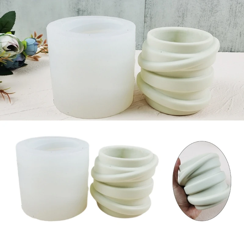 

Nordic Art Concrete Silicone Pot Mold Succulent Flowerpot Clay Cement Plaster Molds DIY Home Garden Flower Pots Mould