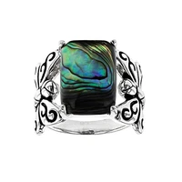 unique distressed colorful shell butterfly rings for women vintage style party animal jewelry 2020 accessories baoshina