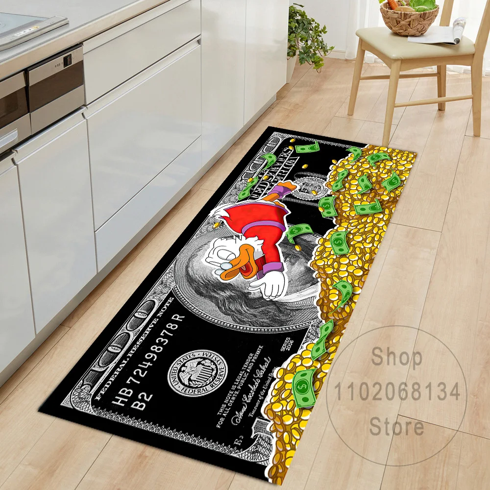 

Hallwa Doormat Dollar Money Pattern Living Room Floor Rugs Home Decor Kitchen Absorbent Carpet Anti Slip Bathroom Mat