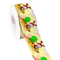 10mroll cartoon character pattern print grosgrain satin ribbon for party favor giftbox baking wrapping bouquet