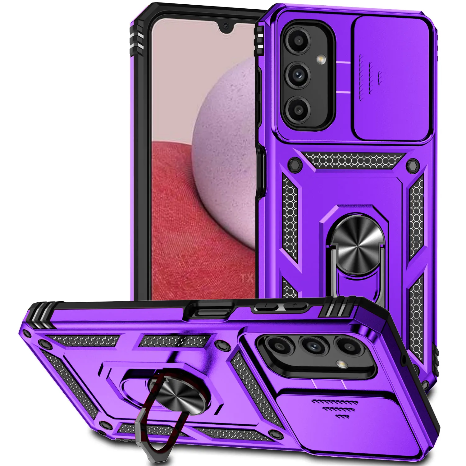 

Shockproof Armor Case For Samsung Galaxy A12 M13 14 21S 2 3 4 32 33 52 53 54 72 73 A03 CORE Car Holder Phone Cover For Galaxy