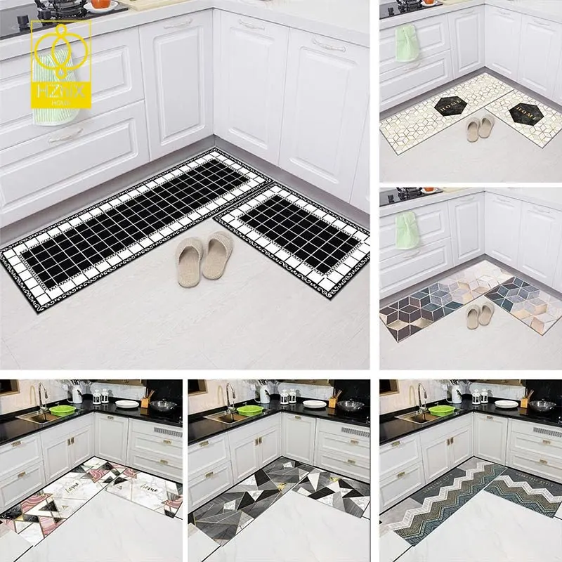 

Kitchen Carpet Mats For Living Room Hallway Area Rug Soft Washable Bedroom Bedside Decor Bathroom Entrance Anti-Slip Doormat