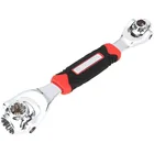 Универсальный гаечный ключ 48 в 1, торцевая головка, работает с шлицевыми болтами, звездообразным шлицем, квадратные поврежденные болты, 6-точечные 12-точечные Инструменты для ремонта автомобиля