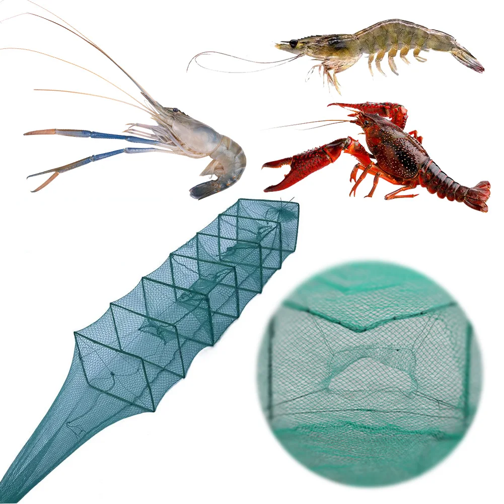 1 5 м сетка для краба складная ручная клетка литья ловушка ловли рыбы крабов раков