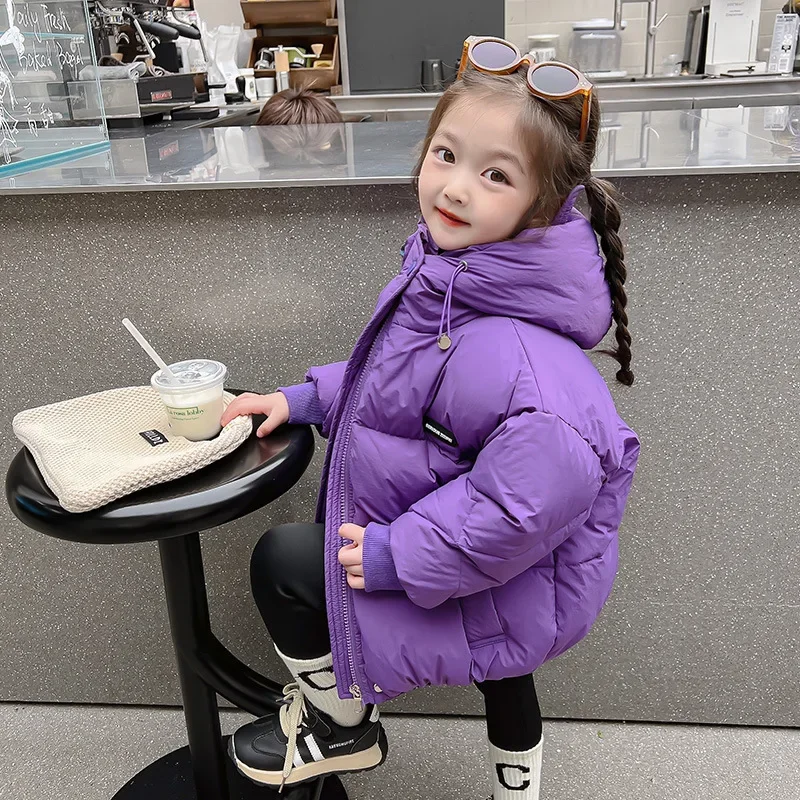 Стеганая куртка для девочек новинка 2023 зимняя детская стеганая утепленное
