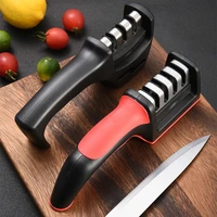 knife sharpener handheld multi function quick sharpening tool with non slip base kitchen knives kitchen accessories gadget