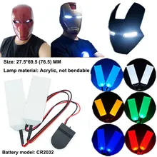 NEW 27.5X69.5(76.5)mm Light Board Halloween DIY LED Light Eyes Kits for Cosplay Helmet Mask Accessories Props CR2032 Battery