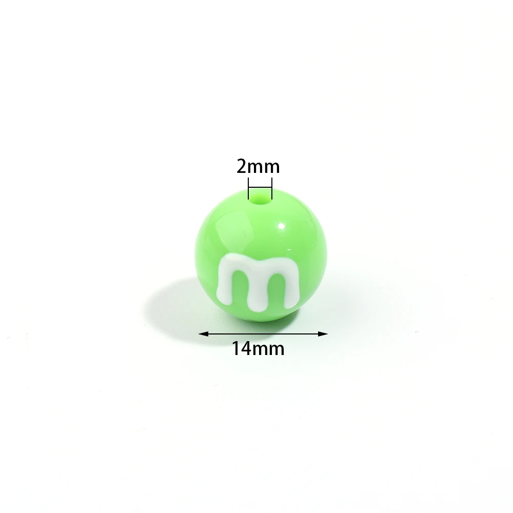 10 шт. акриловые Круглые бусины 14 мм