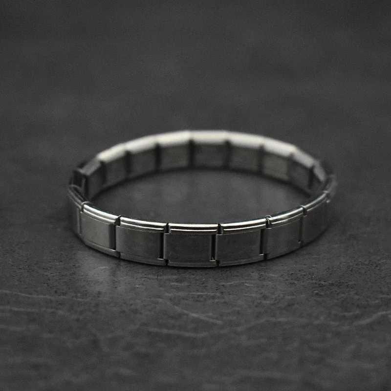 Модный браслет из нержавеющей стали итальянский эластичный браслет-подвеска