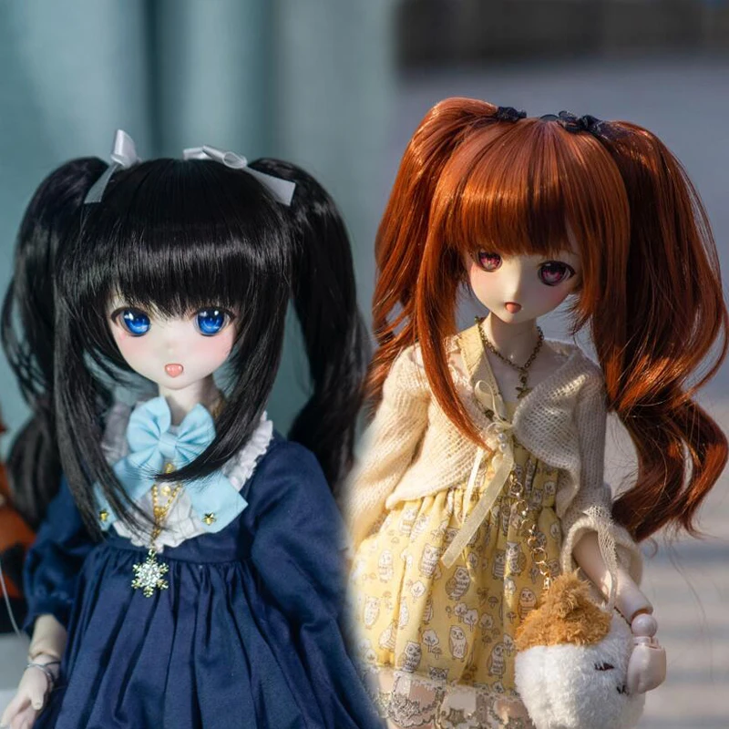 

Детская игрушка, аксессуары для кукол BJD DD SD MSD 1/3 1/4, коричневый, черный, двойной хвост, 1 шт.
