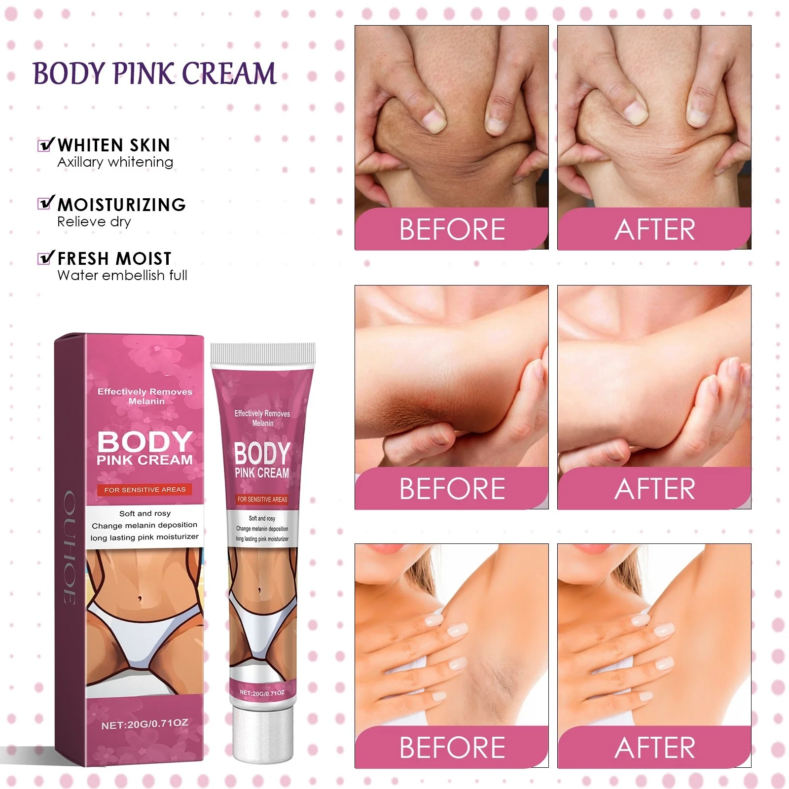 Отбеливающий крем для тела отбеливающая Сыворотка внутренней части бедра