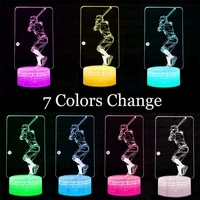 baseball boys gift led desk lamp creative night light rgb color changing usbbattery powered for bedroomparty