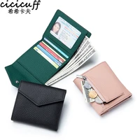 wallets for women classic luxury designer coin purses genuine leather credit card bank card holder banknote short 3 fold wallet