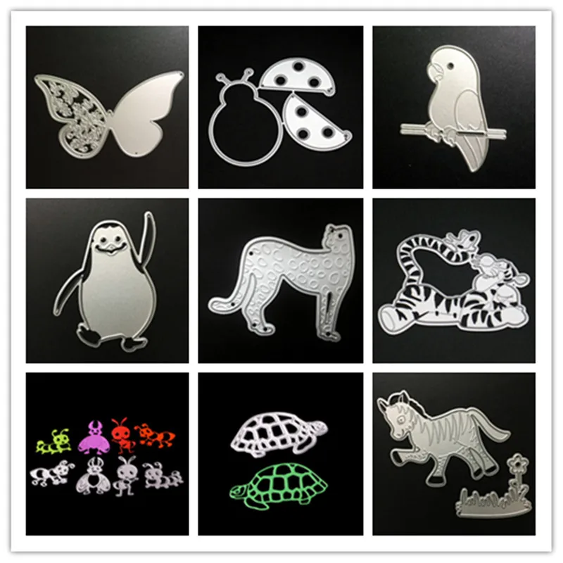 

YINISE ANIMALS Metal Cutting Dies For Scrapbooking Stencils BIRD DIY Album Cards Decoration Embossing Folder Die Cuts POUNCH