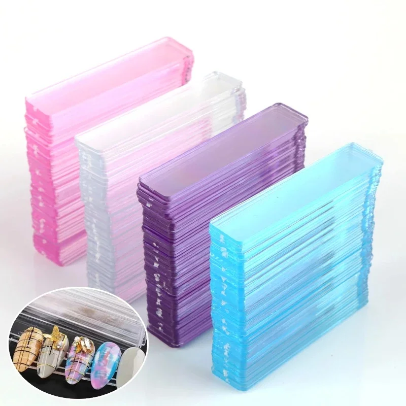 

Держатель для лака для ногтей, искусственная подставка для ногтей, акриловая подставка для инструментов, дисплей для маникюра и практики, 50 шт. типсов