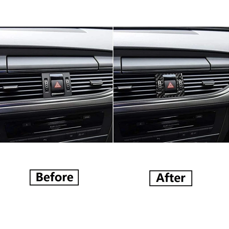 Внутренняя сигнальная лампа из углеродного волокна Накладка на выключатель