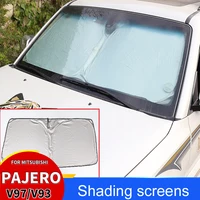 For Mitsubishi Pajero Car Window Sun Shade Magnetic Mesh Accessories V97 V93 V73 Sunshield Polyester Gauze Mesh Protect Cover