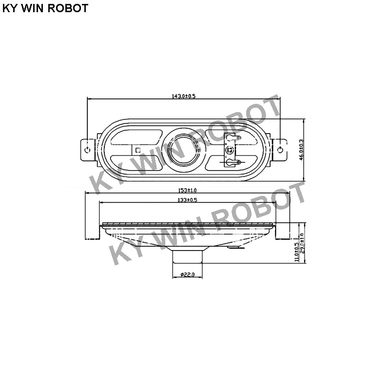 2PCS/Lot LCD Monitor/TV Speaker Horn 10W 8R 45133 Loud speaker 8 ohms 10 Watt 8R 10W 45*133MM thickness 30MM