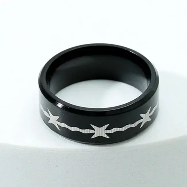 MOREDEAR модное черное титановое кольцо диаметром 8 мм для мужчин и женщин