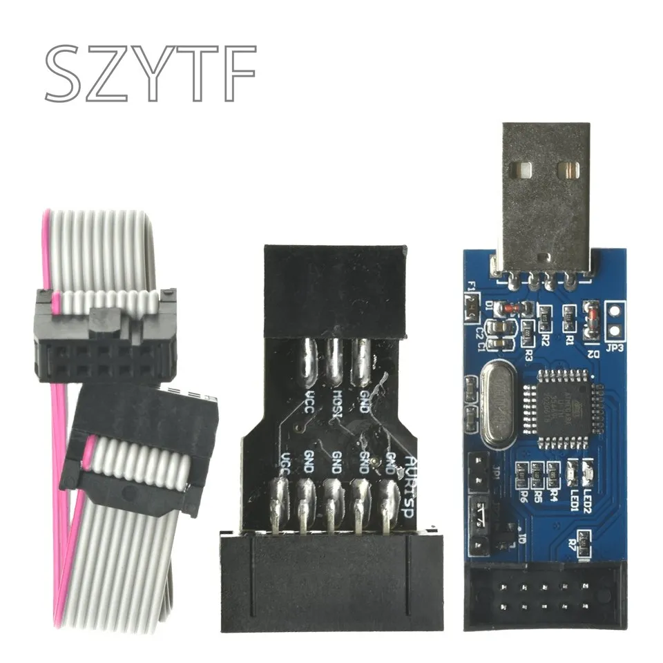 Программатор USB AVRISP AVR ISP USB ASP ATMEGA8 ATMEGA128 с поддержкой Win7 64