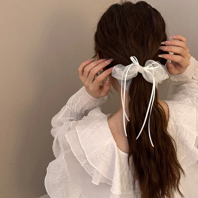Резинка для волос женщин и девушек большие резинки эластичные Корейская лента с