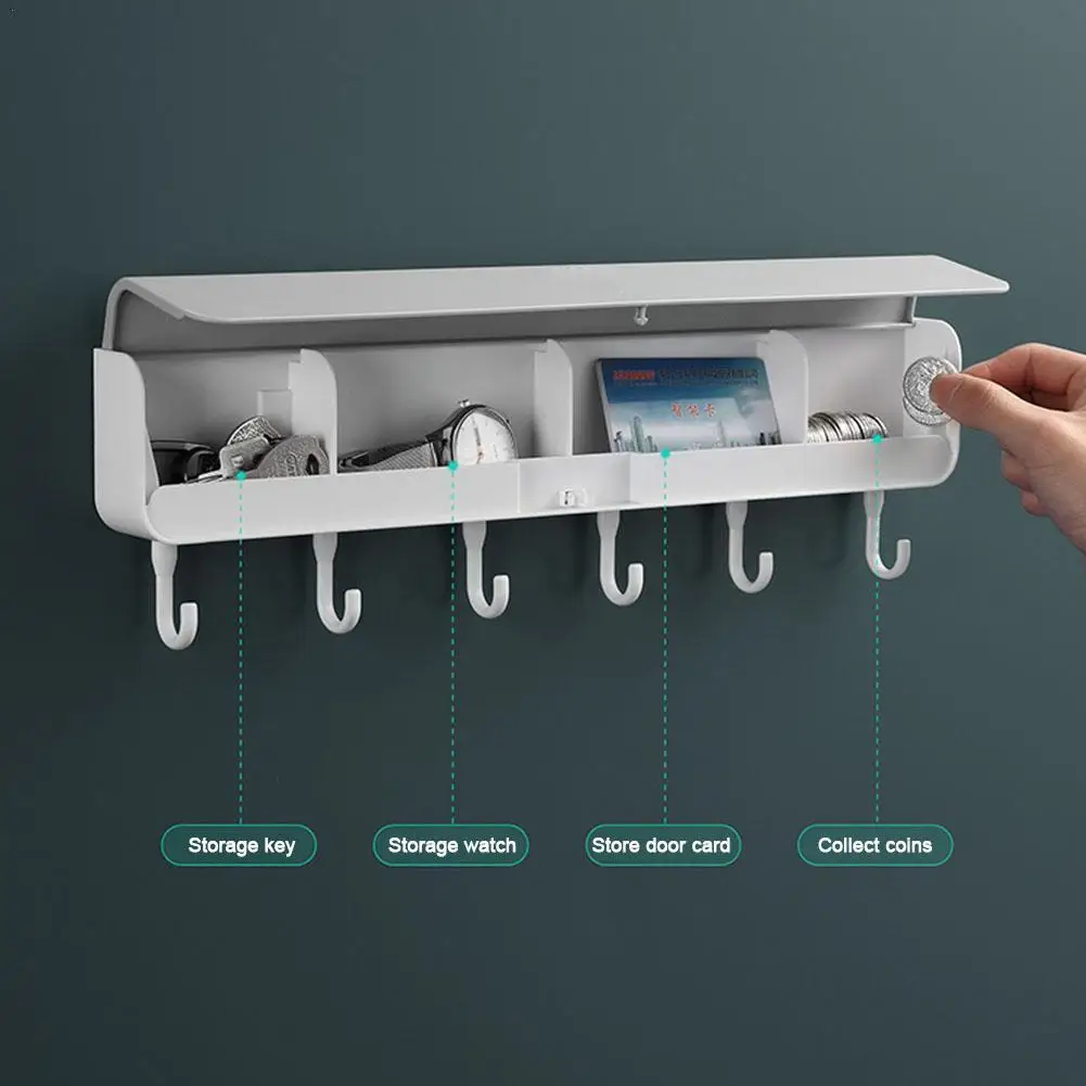 

6 Hooks Storage Hanging Rack For The Door Hook Hanger Holder For Clothes Towels Shoes Hats Caps Multi-Purpose Storage Racks