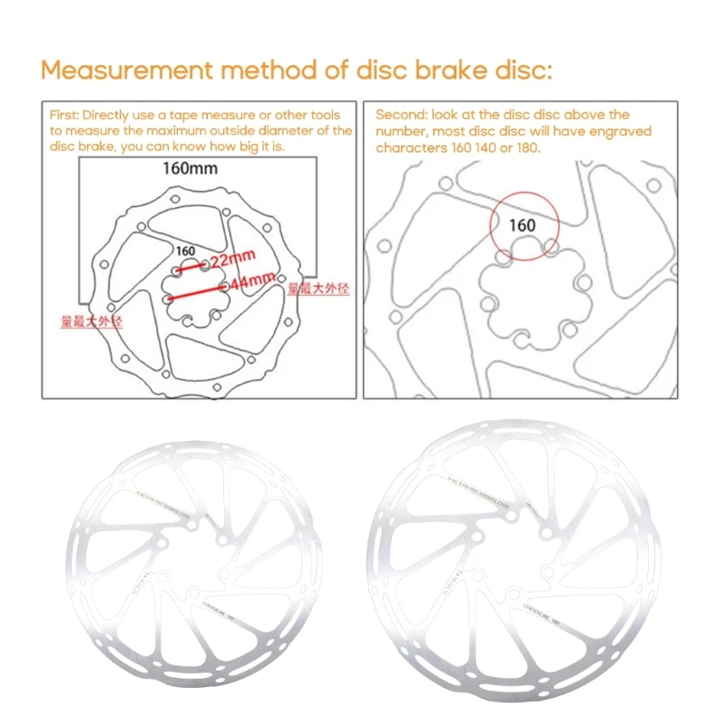 

2 шт., износостойкие дисковые тормозные диски 160/180/203 мм