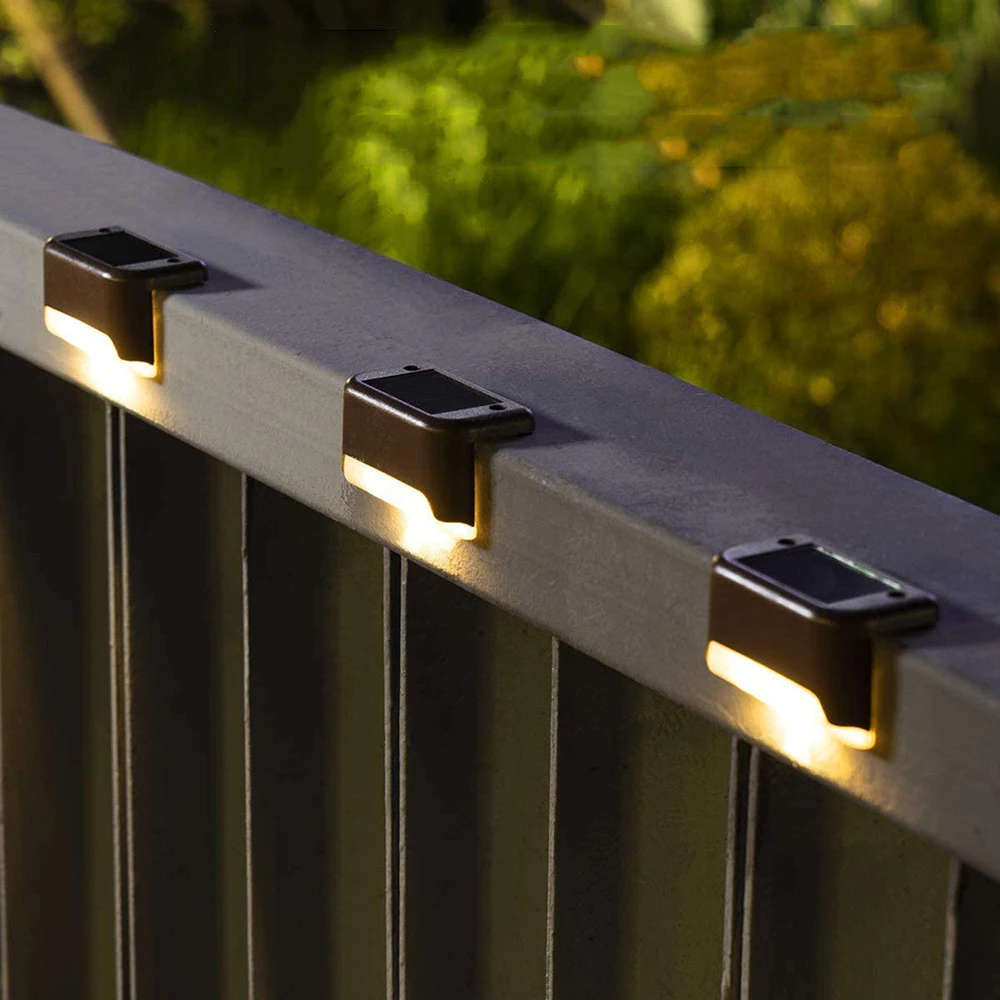 

Solar LED Deck Light Outdoor Steps Stairs Waterproof Lamp Gutter Fence Pathway Yard Lamp Step Stairs Solar LED Deck Light