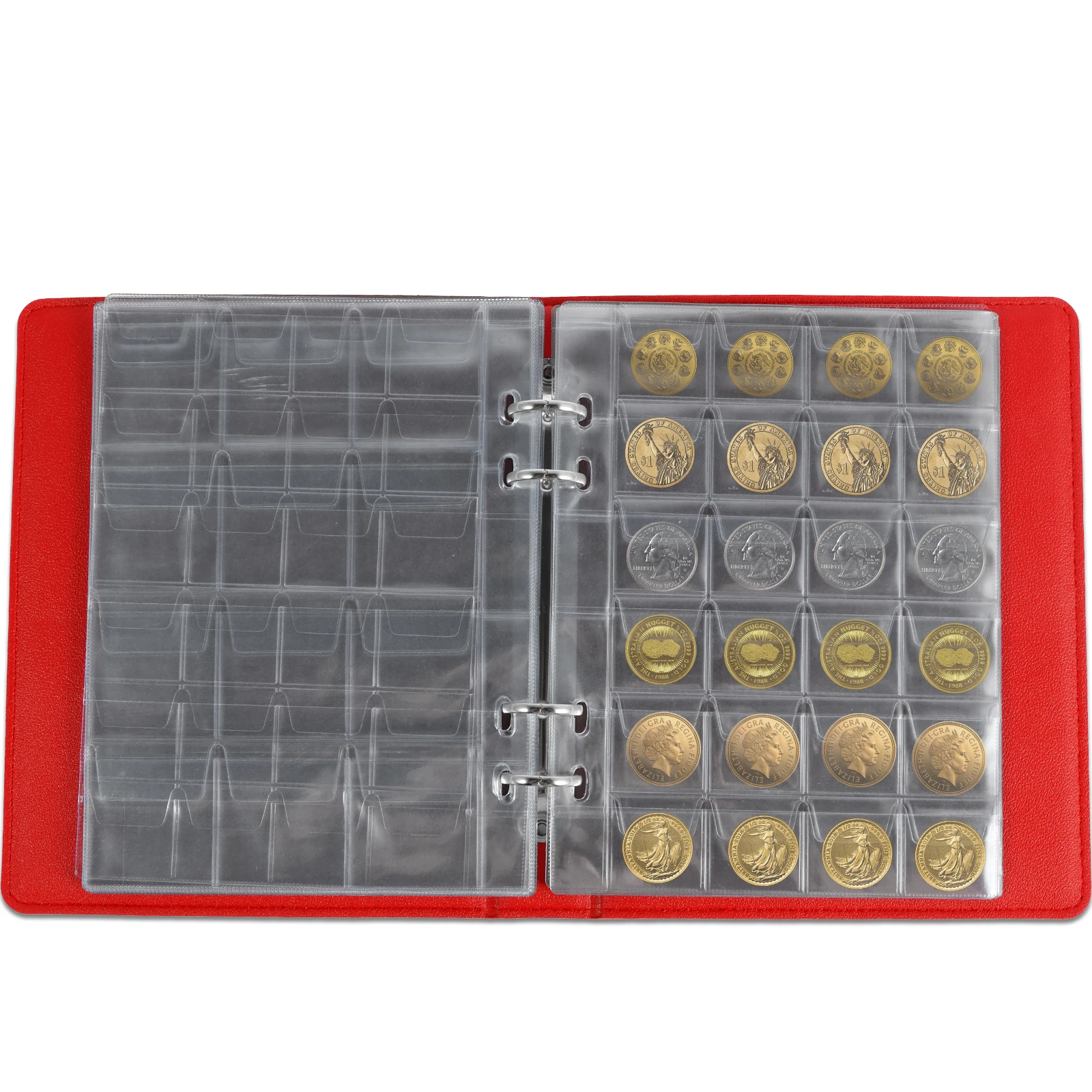 Прессованный Пенни-держатель для центов коллекционный альбом с листьями