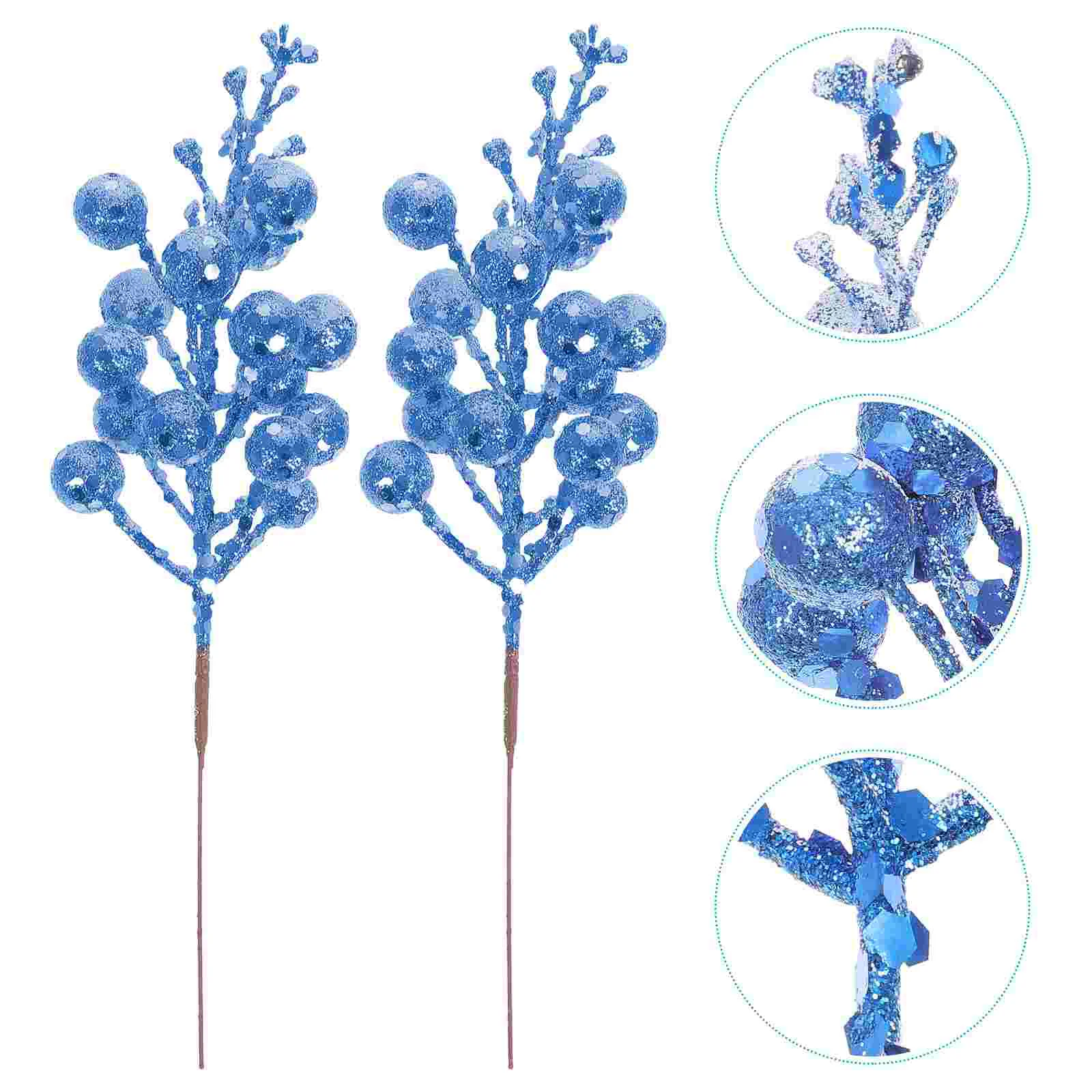

10 Pcs Christmas Imitation Berries Wreath Fake Berry Flowers Artificial Foam Tree Decorations