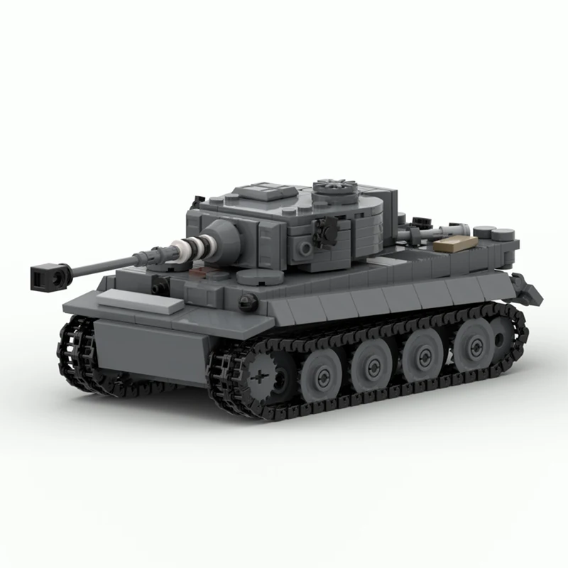 Фото Пз.Кпфв. VI Ausf. E WW2 Военные танки Модель MOC Строительные кирпичи Военное оборудование Модульная технология Подарок Праздничный детский игрушечный костюм №2