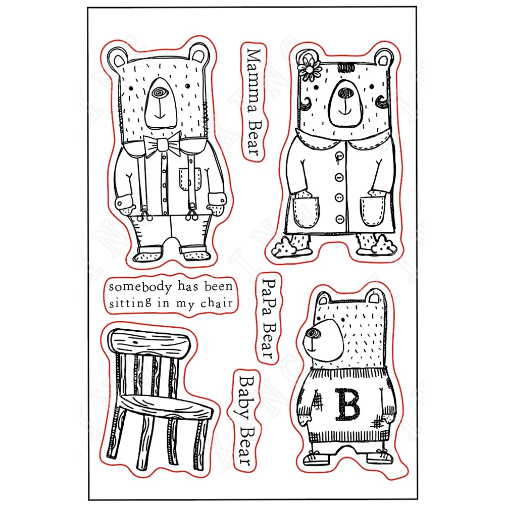 

Arrival New Diy Paper Craft High Quality Metal Cutting Dies Bears Animal Silicone Stamps Make Card Scrapbook Coloring Decoration