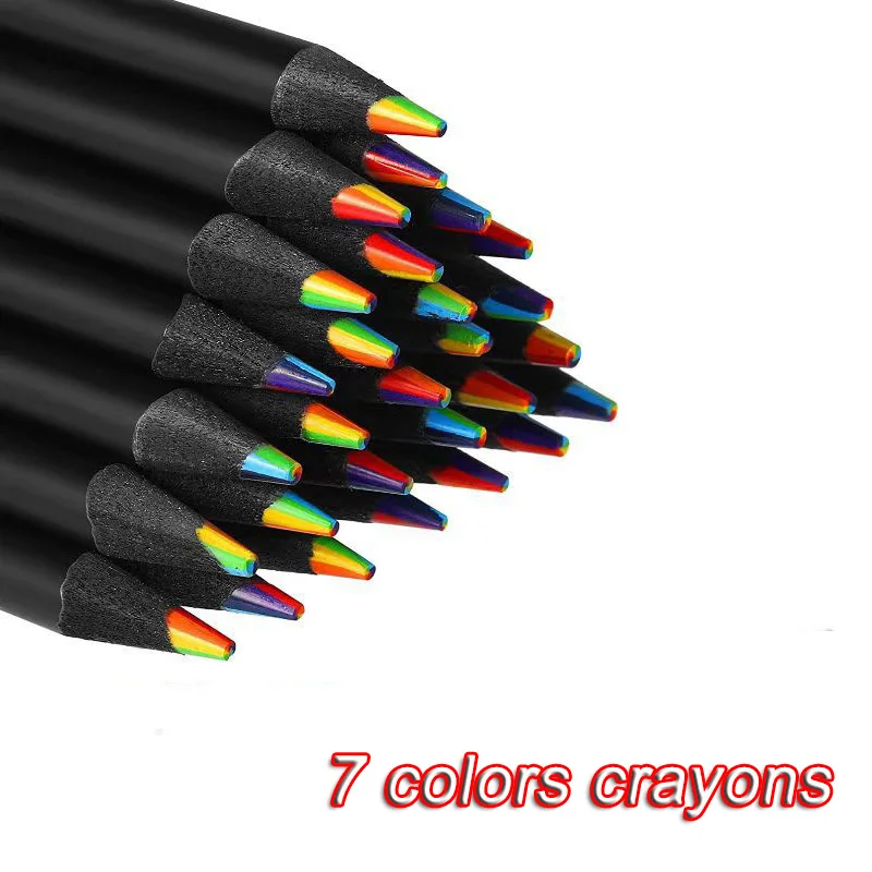 

7 Painting Gradient Cheap Set Pencil Colorful Pastel Colored Pencil Concentric Crayons 4pcs Art Colors Stationery Drawing Kawaii