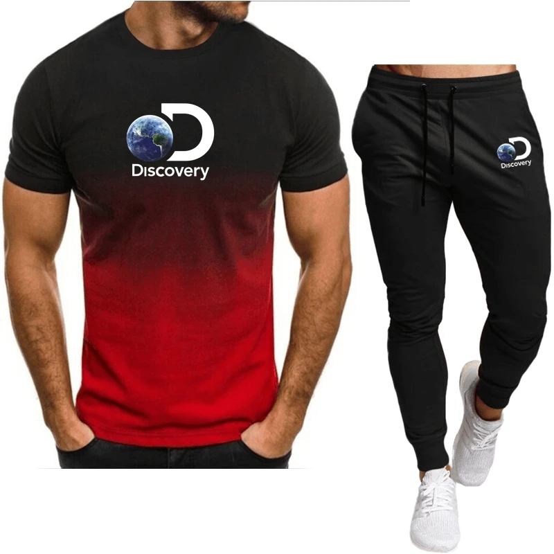 Tracksuit Men 2023 Spring And Summer Men Sets Two Piece Men Jogger Sets Short Sleeve Street Wear Men Suit Sport Men Sets Gift