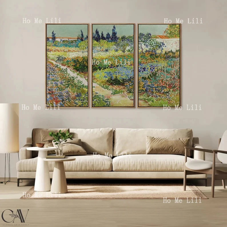 Ван Гог Принт Сад В Арле Цветочный Плакат Абстракция Искусство