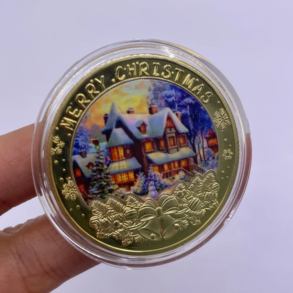 

Рождественская памятная монета из металла